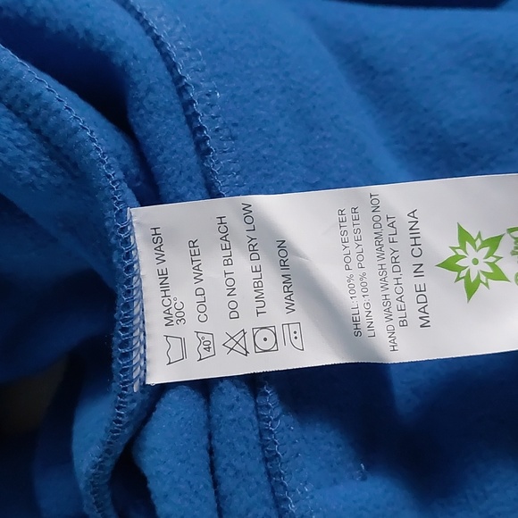 Spring seaon women's fleece vest blue size S - Picture 10 of 10